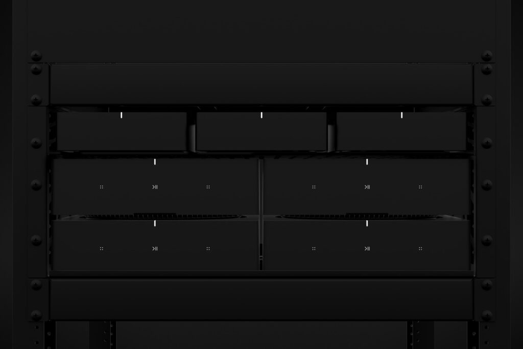 Sonos Port and Amp equipment rack