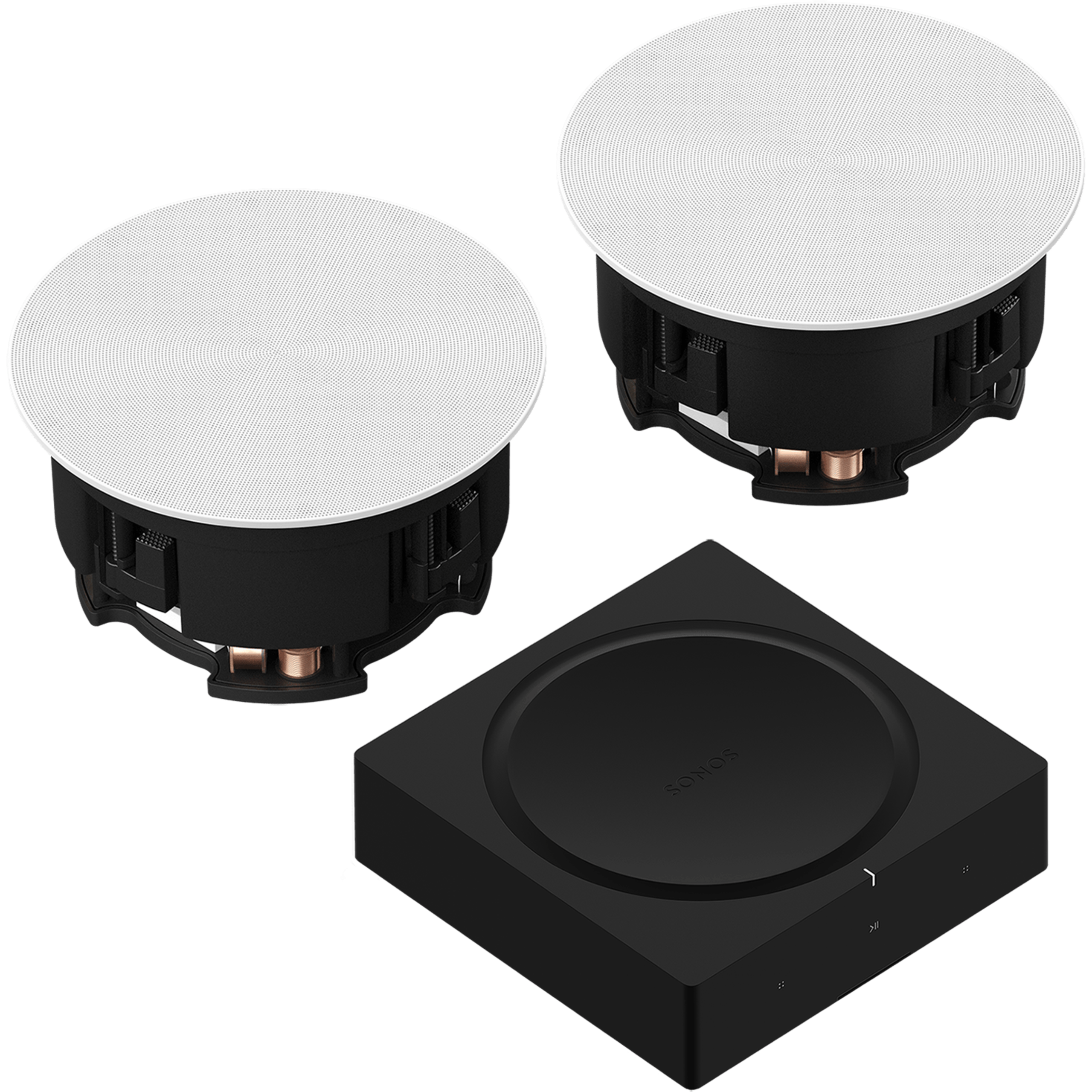 Architectural speakers and amplifier example